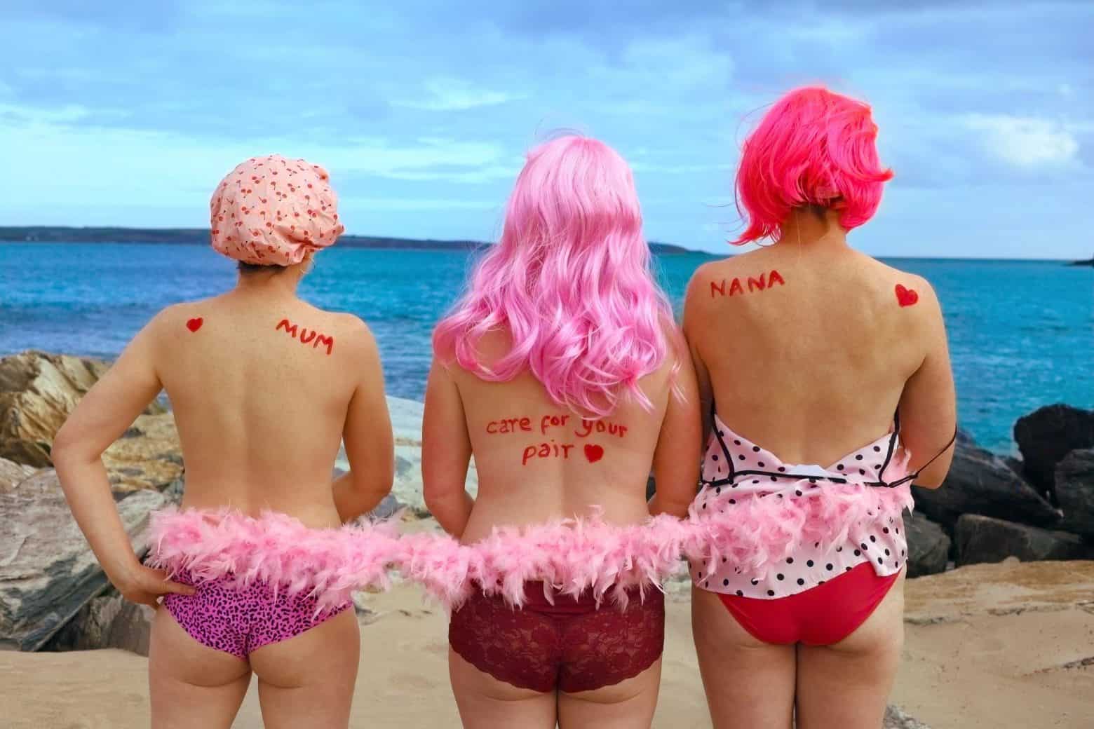 There's a pink knickers swim for breast cancer awareness at